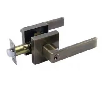 Black Square Door Handles With Lock